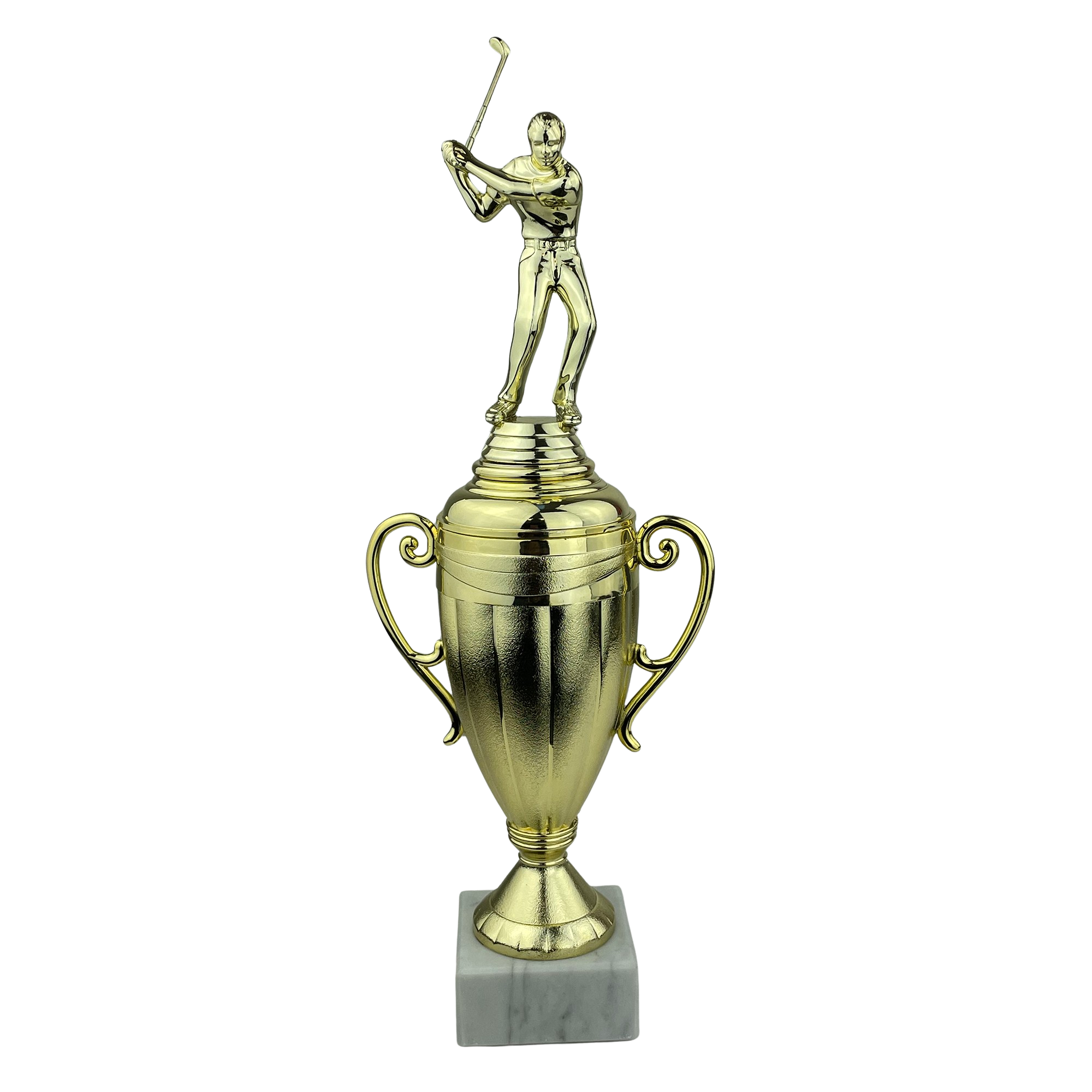 Golfspiller - Statuette Guld - 35 cm