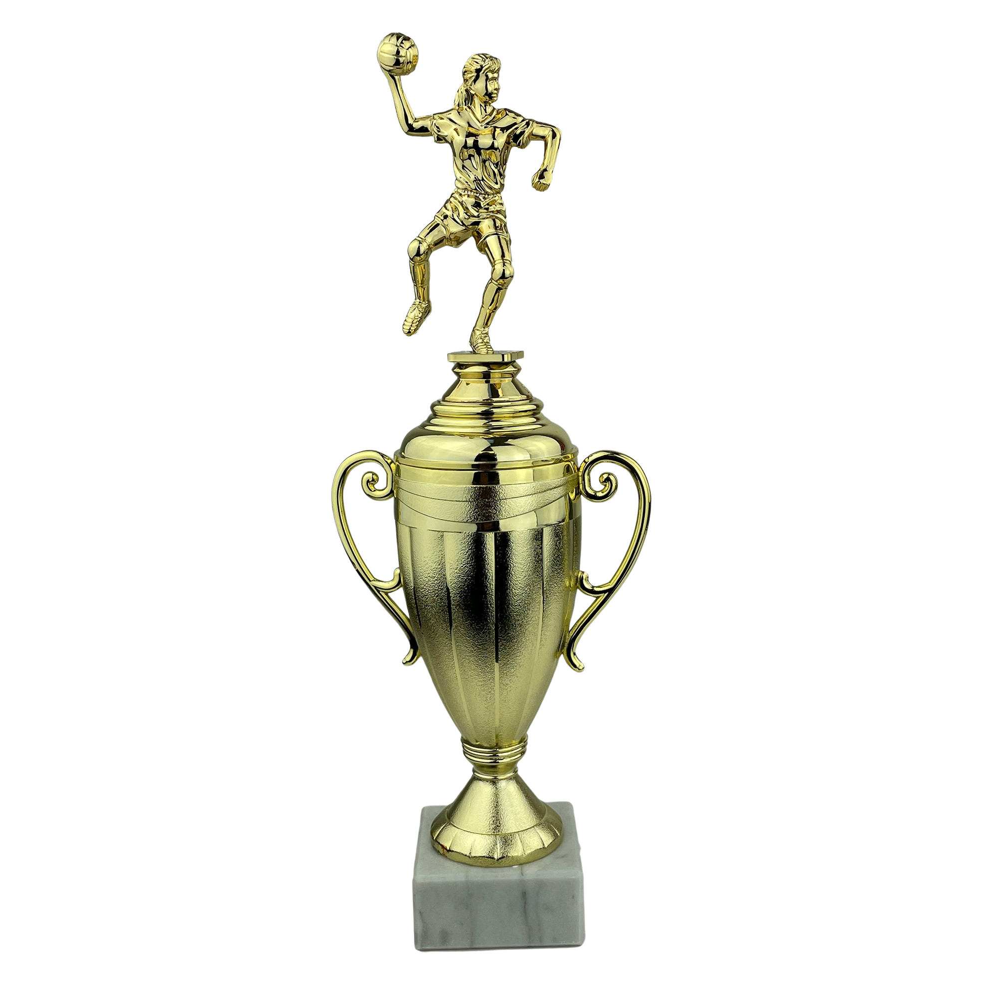 Håndboldspiller Dame - Statuette Guld - 34 cm