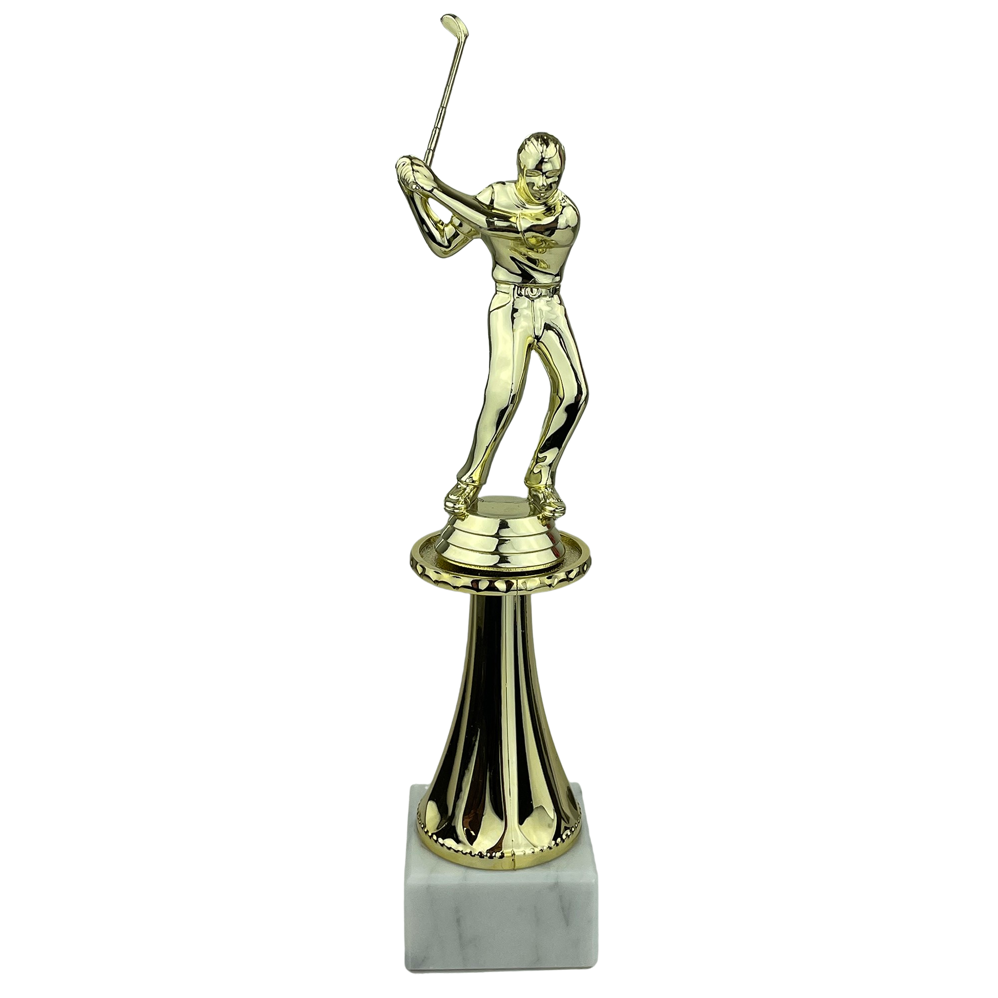 Golfspiller - Statuette Guld - 25 cm