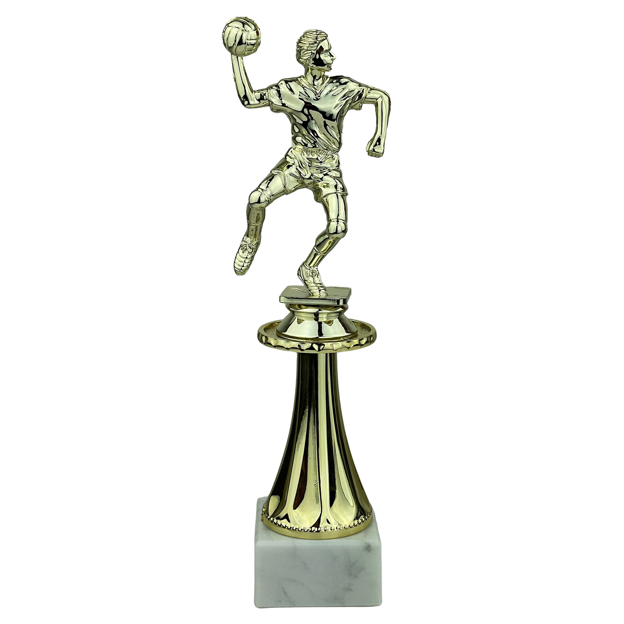 Håndboldspiller Herre - Statuette Guld - 24,5 cm