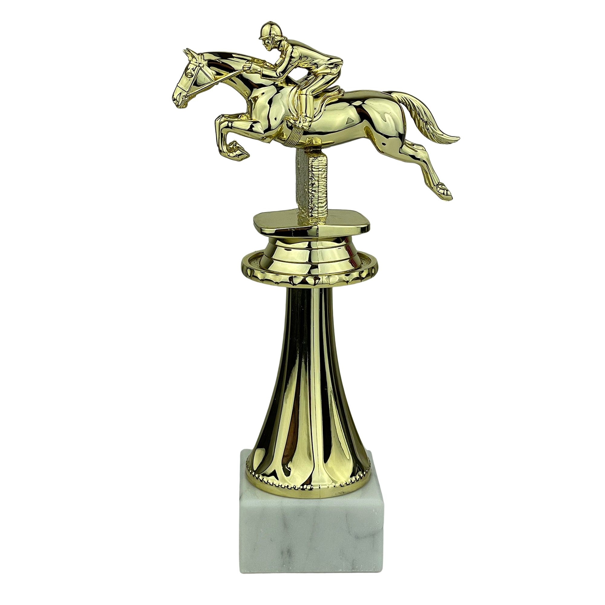 Springende hest - Statuette Guld - 20 cm