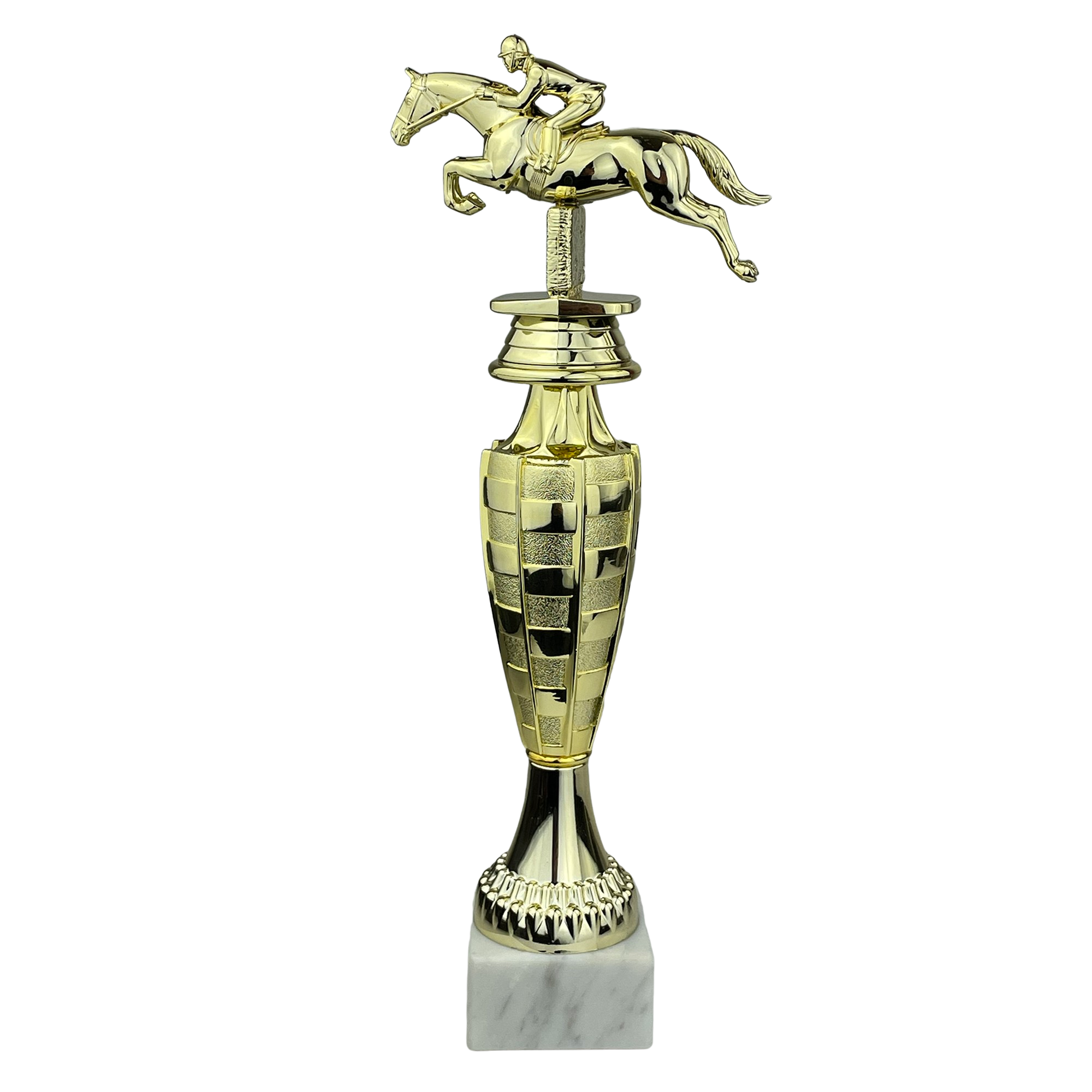 Springende hest - Statuette Guld - 28,5 cm