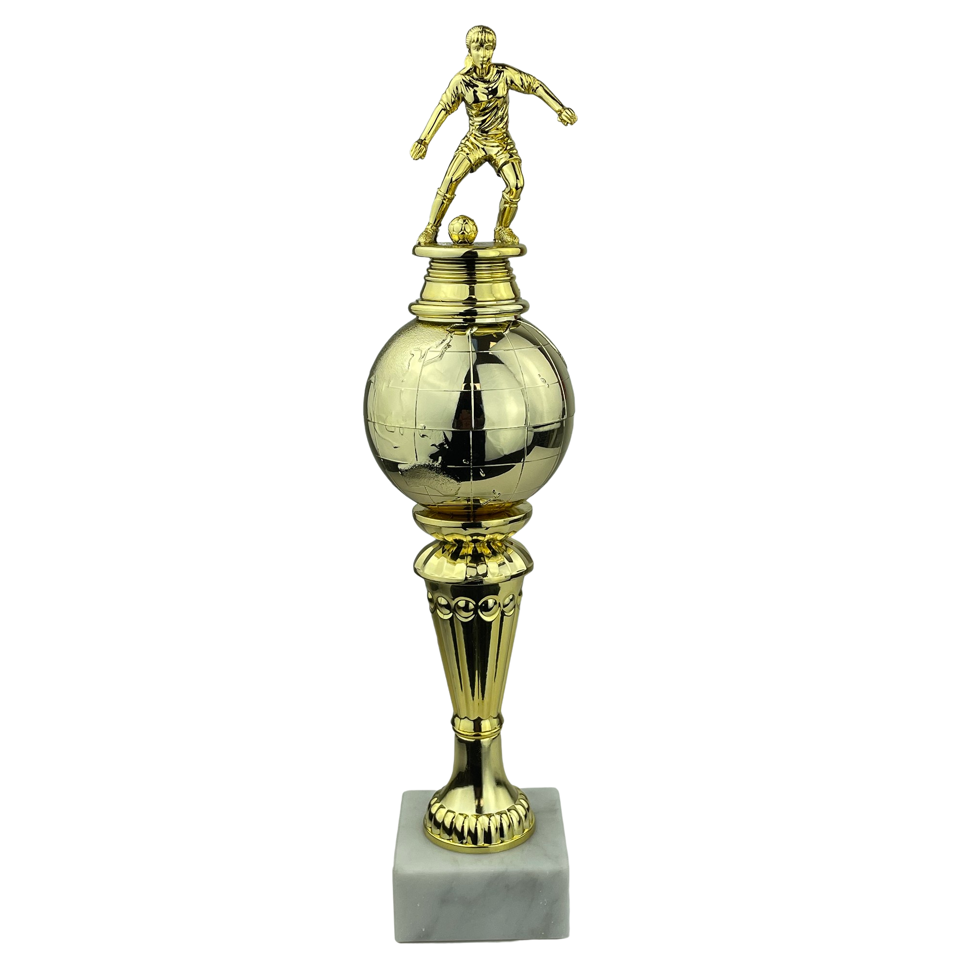 Fodboldspiller Dame - Statuette Guld - 33 cm