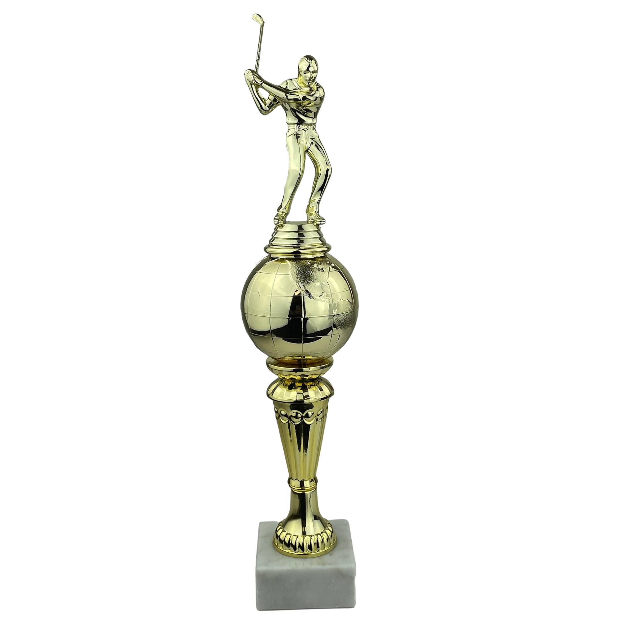 Golfspiller - Statuette Guld - 38 cm