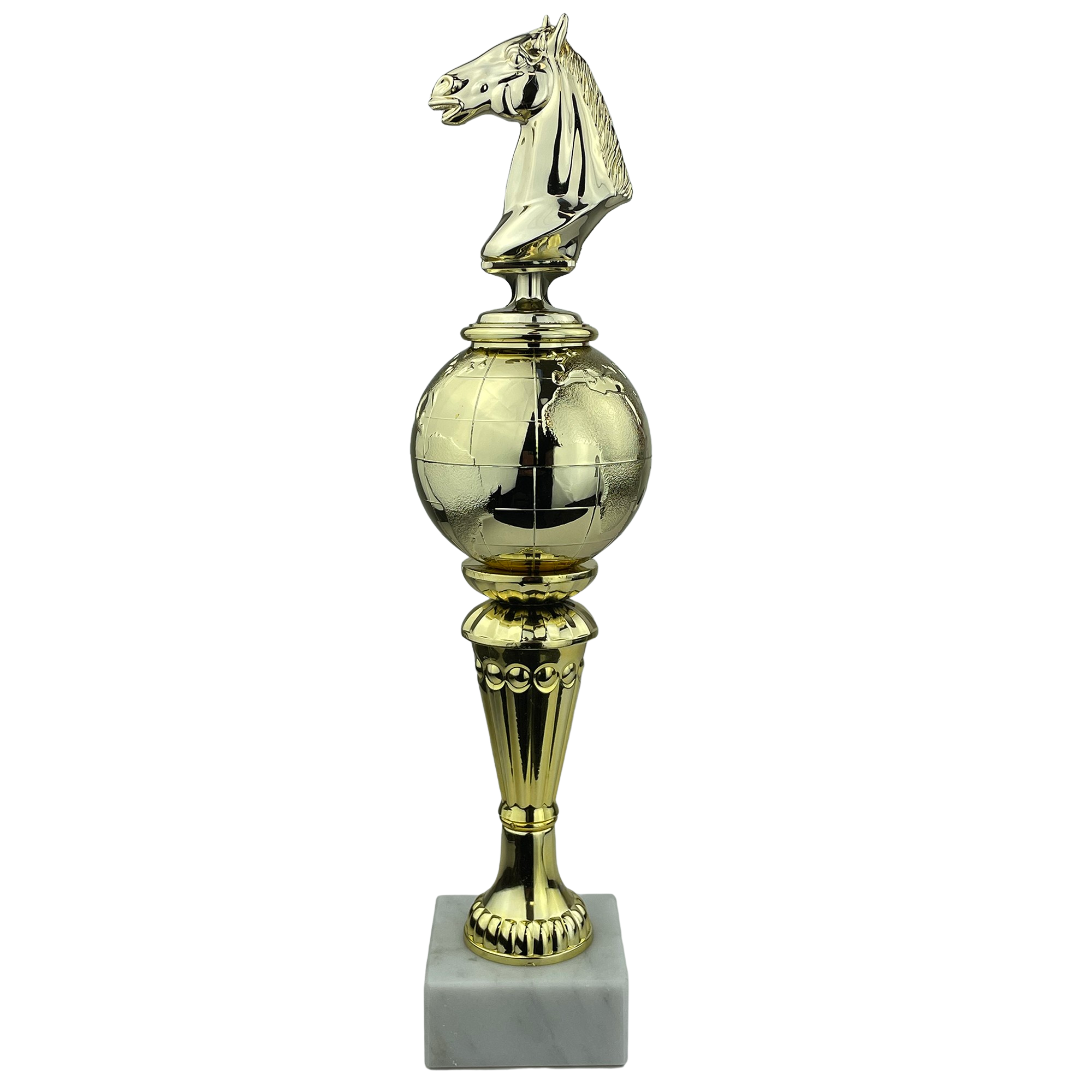 Hestehoved - Statuette Guld - 33 cm