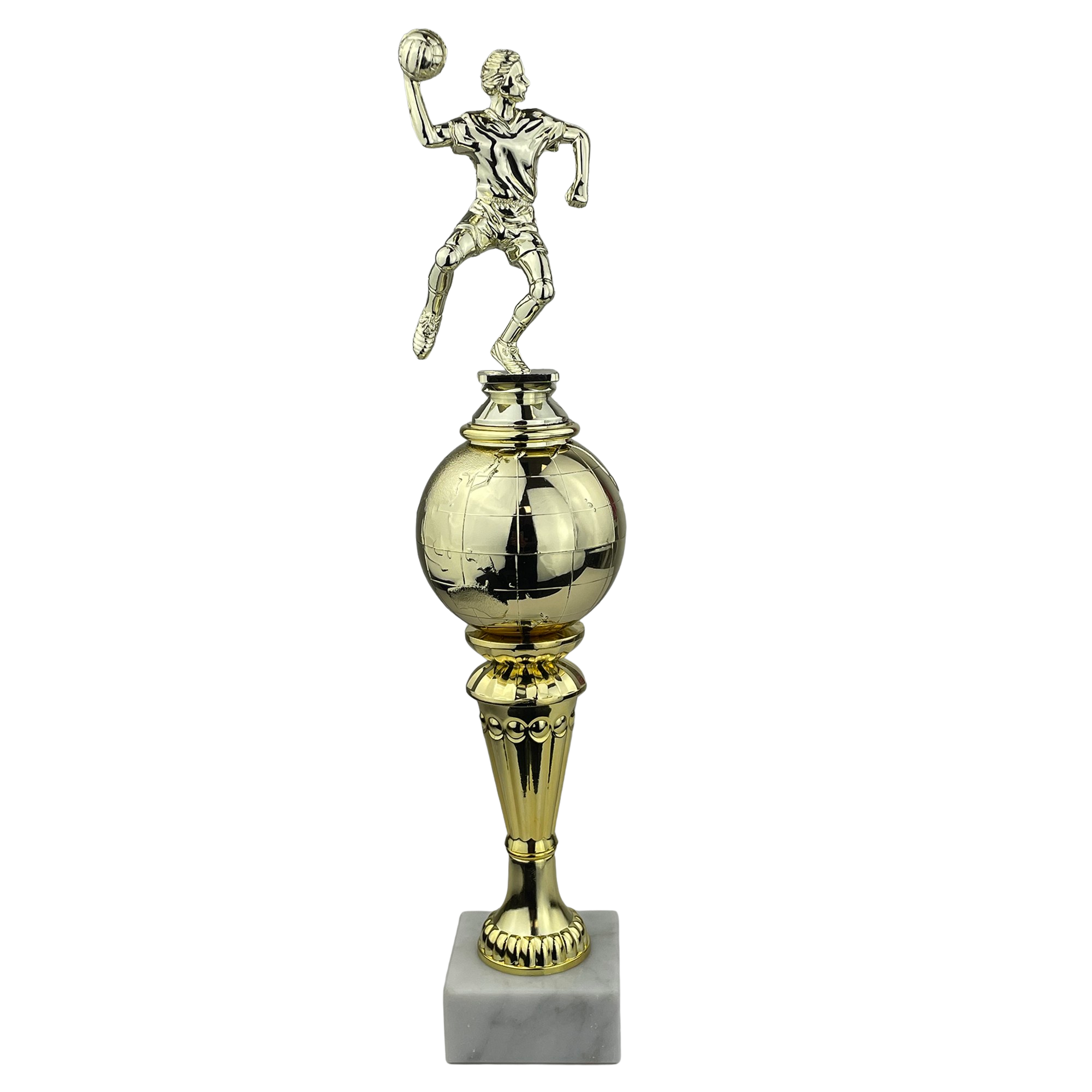 Håndboldspiller Herre - Statuette Guld - 36,5 cm