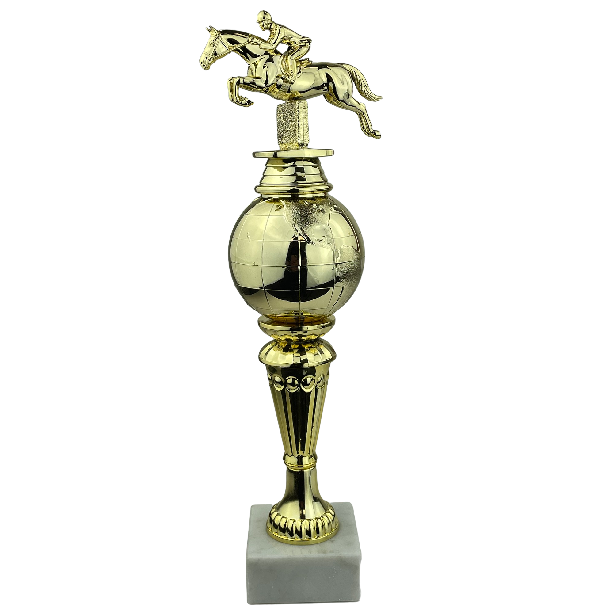 Springende hest - Statuette Guld - 32 cm