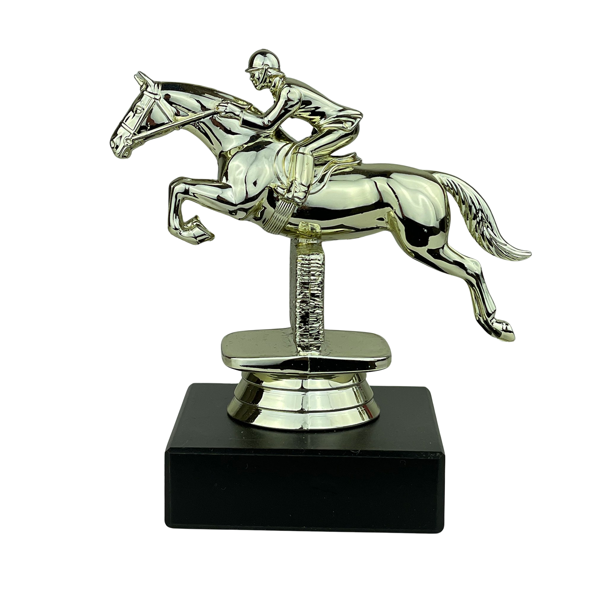 Springende hest - Statuette Guld - 11 cm