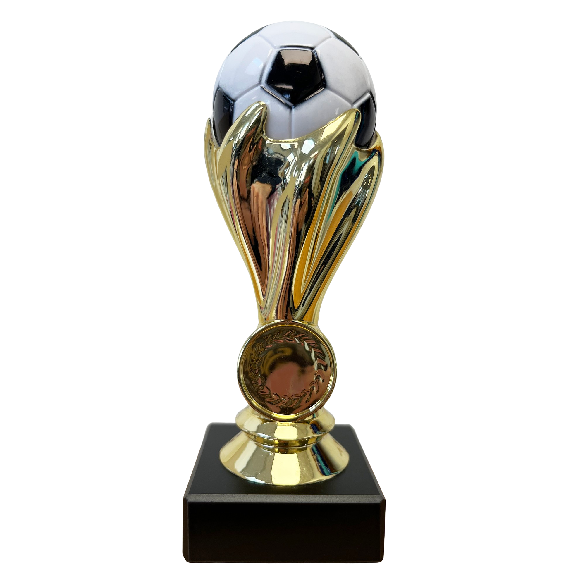 Fodbold pokal - guld - 15 cm