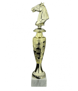 Hestehoved - Statuette Guld - 29 cm